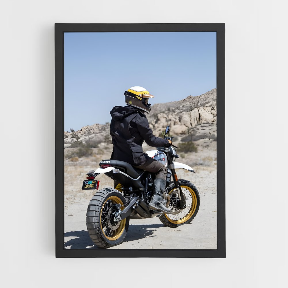 Poster Scrambler désert majestueux sled – affiche Ducati (vue 2)